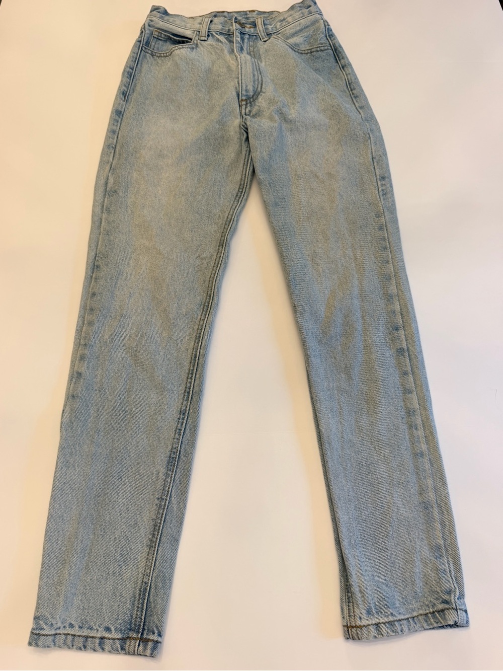 J. Galt Light Wash Straight Leg Jeans Size S 100% Cotton
